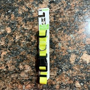 🆕 Yellow/Green Nylon Dog Collar for Medium Dogs 3/4" x 14-20"